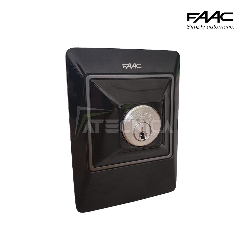 Selettore a chiave da esterno FAAC XK11 41303 a doppio contatto + serratura