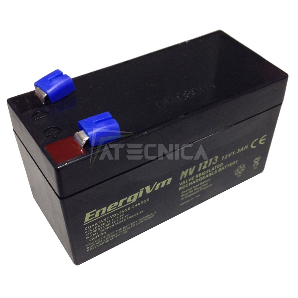 Batteria ricaricabile al piombo 12 V 1,3 Ah ATECNICA alta resa per