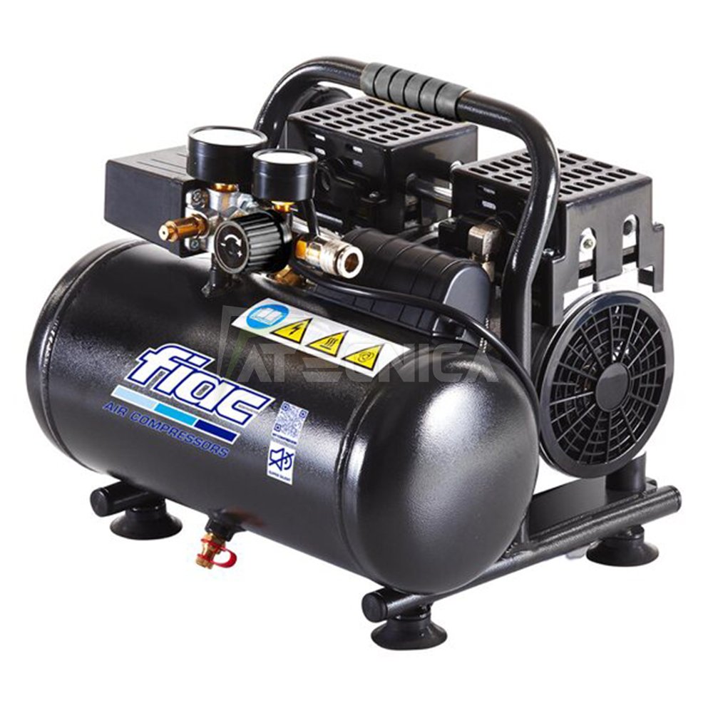 Compressore d'aria portatile Fiac CUBY 6/1100 serbatoio 6 Lt con 1,5Hp  1,1Kw