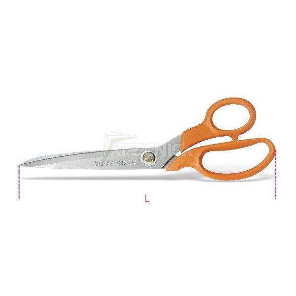 Scissors 7.5/" Shop Shears Offset Utility Cutting Notch Workshop Tool Stainless