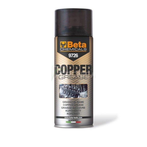 Grasso spray al rame micronizzato per alte temperature Beta COPPER 9726  400ml