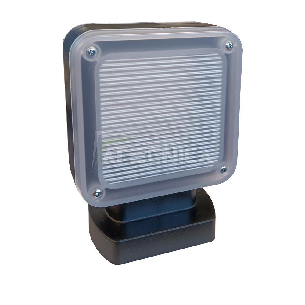 Lampeggiante universale bianco INDEM LUX LED W 230 12 24V con circuito lampeggio