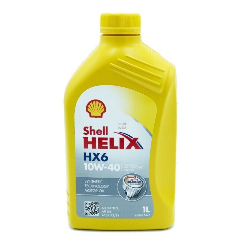 Olio motore semi sintetico Shell HELIX HX6 10W-40 1L motori 2-4T benzina  diesel gas