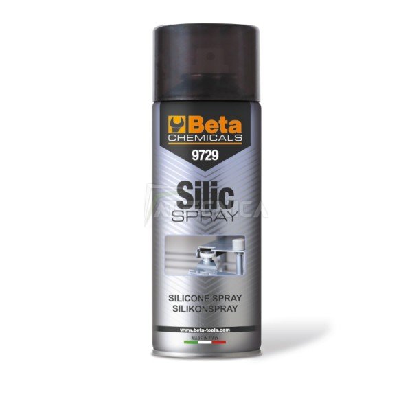 Silicone spray per la lubrificazione di plastica gomma e metalli Beta 9729  400ml