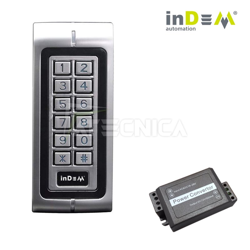 Tastiera numerica controllo accessi INDEM ACCESS 3 12Vdc lettore schede  magnetiche