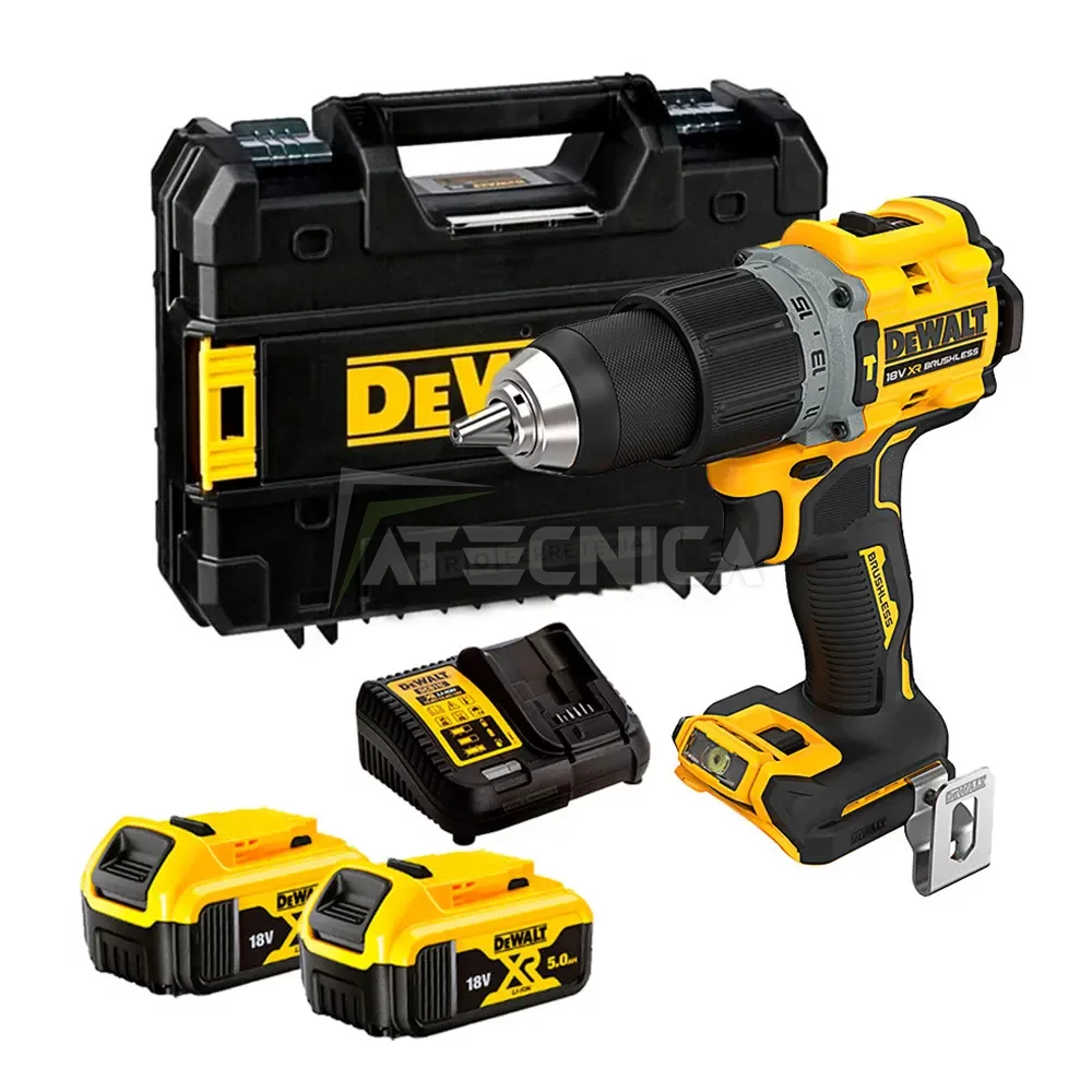 Set avvitatore a batteria con percussione DEWALT DCD805P2T-QW 18V 2x  5Ah+Tstak