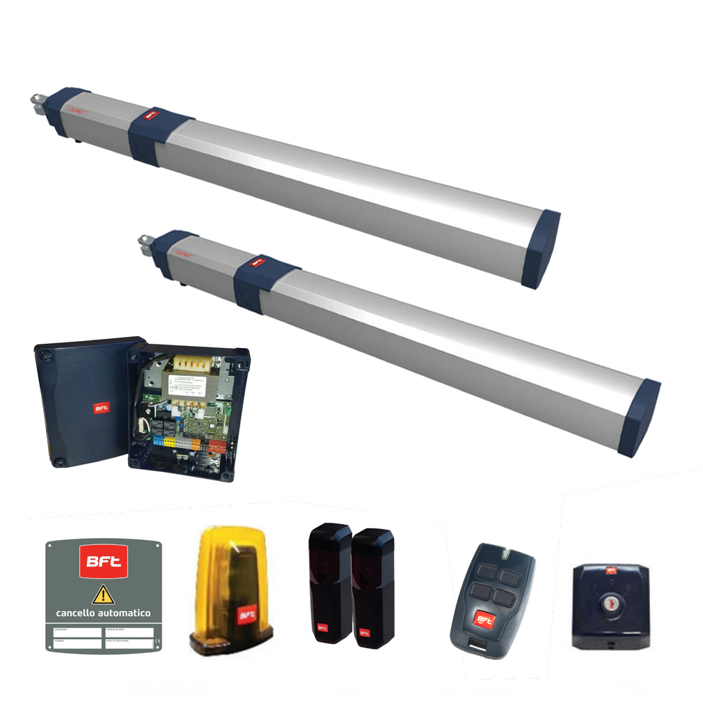 BFT BFT KIT GIUNO ULTRA BT A50 OLEODIMANICO 24V X CANCELLO 1 ANTA BATTENTE 800KG 5MT 