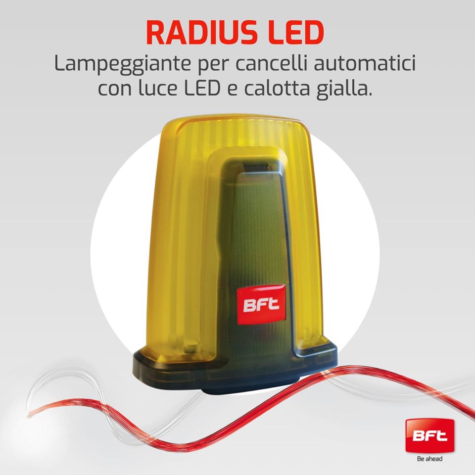 LAMPEGGIATORE LAMPEGGIANTE CANCELLO AUTOMAZIONE compatibil BFT RADIUS R2 R1 230V 