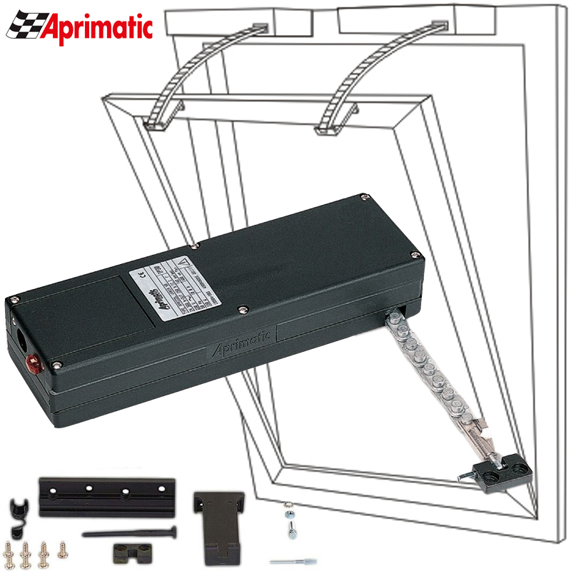 Aprimatic Motore a Catena per Vasistas e Lucernari 230V Aprimatic O2M 43503/021 nero 